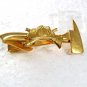 Goldtone Firemans Hat & Ax Tie Clasp By HOOK FAST 71417