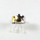 Sterling Silver & Gold Tone Fashion Ring Sz 7 By MR 53116