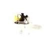 Sterling Silver & Gold Tone Fashion Ring Sz 7 By MR 53116