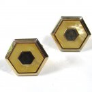 Vintage 1950's Goldtone & Lucite Cufflinks by SWANK 10115