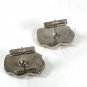 1970's Silver Tone Black Roman Warrior & Chariot Cufflinks By SWANK 51616