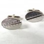 Vintage Silver Tone Cufflinks By SHIELDS 81316