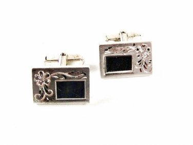 Sterling Silver Monogrammable Cufflinks By ANSON 3616