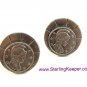 Vintage Silver Tone Greek / Roman Athena / Venus Cufflinks