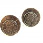 Vintage Silver Tone Greek / Roman Athena / Venus Cufflinks