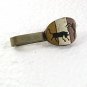 Vintage Alpaca Silver Bull Fighter Matador & Bull Tie Clasp 7717