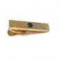 1960's Goldtone & Blue Tie Clasp By HICKOK USA 91017