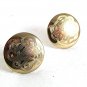 Vintage Goldtone Round Initials Cufflinks 81817