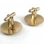 Vintage Goldtone Round Initials Cufflinks 81817