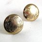 Vintage Goldtone Round Initials Cufflinks 81817
