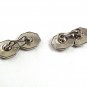 Vintage Deco Silvertone Blue Cufflinks By SWANK LINKS 81217