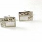Vintage Sterling Silver Monogrammable Cufflinks by ANSON 31116