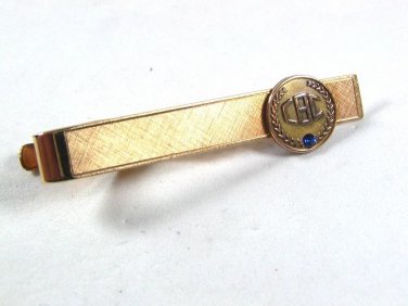 Vintage Gold Tone CBC Tie Clasp Unbranded 52116