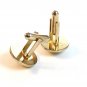 Marked Vintage Gold Tone & Jasper Cufflinks