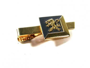 1950's - 60's Goldtone Lion Passant Tie Clasp by ANSON 81215