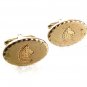 Vintage Goldtone Horse Head Chess Knight Cufflinks 8917