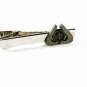Silvertone White Cross Tie Clasp Unbranded 32116