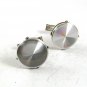 Vintage Shiny Silvertone Cufflinks 101017