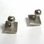 Modern Steel Silver Tone Cufflinks Unbranded 102915