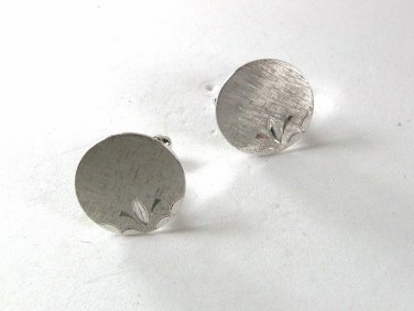 Sterling Silver Round Cufflinks By ANSON 3816