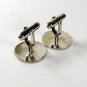 Sterling Silver Round Cufflinks By ANSON 3816
