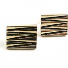 Vintage Goldtone Rectangle Cufflinks 101717