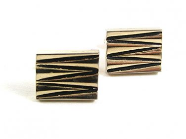 Vintage Goldtone Rectangle Cufflinks 101717