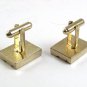 Vintage Goldtone Rectangle Cufflinks 101717