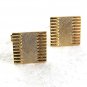 Vintage Goldtone Square Cufflinks 81117