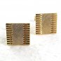 Vintage Goldtone Square Cufflinks 81117
