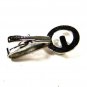 Vintage Silvertone & Blue Rhinestone Tie Clasp by PIONEER 81215
