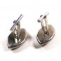 Silver Tone & Gray Plastic Cufflinks Unbranded 12315