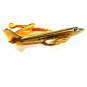 Great Looking Goldtone Airplane Plane Tie Clasp Unbranded 81215