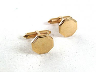 Vintage Goldtone Cufflinks By KREMENTZ PAT PENDING 9417