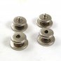 Art Deco / Edwardian Silvertone & Mother of Pearl Snap Link Cufflinks 4517