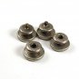 Deco Silvertone Mother Pearl Snap Link Cufflinks BAER WILDE KUM-A-PART 4617