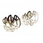 Vintage Sterling Silver Initials L & D Cufflinks By ANSON 33117