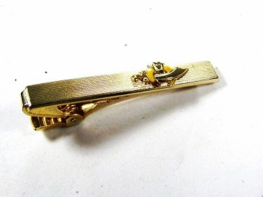 1950s Goldtone Shriners Crescent Scimitar Tie Clasp by ANSON 81215