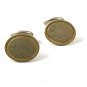 Vintage / Antique Gold Tone Monogramable Cufflinks By S. B. Co. 1917