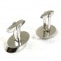 Vintage Silvertone & Blue Cufflinks By SARAH COVENTRY 71317