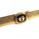 Art Deco 1930's - 40's Gold Tone & Black Shriners Tie Clasp By HAYWARD 11116
