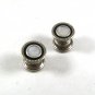 Art Deco Silver Tone & Black Cufflinks By SNAP LINK 52116