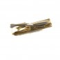 Silvertone Black & Goldtone Tie Clasp Unbranded 32116