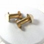 Small Goldtone & White Cufflinks Unbranded 33116