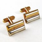 Vintage Gold Tone & Silver Tone Cufflinks By SWANK 93016b