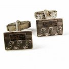 Sterling Silver Marcasites Monogramable Cufflinks Unbranded 3616