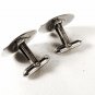 Sterling Silver Oval Monogrammable Cufflinks By LAMODE 41216