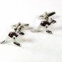 Silver Tone Kangaroo Cufflinks 7116
