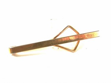 Vintage Long & Thin Goldtone Tie Clasp By SWANK 42816