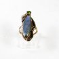 Southwest Silver Tone & Blue Ring Size 6 1/4 Unbranded 51216